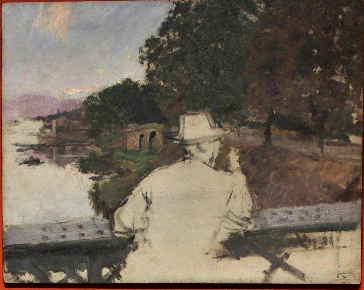 Émile Friant study for Les Amoreux
